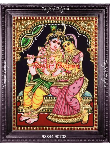 Authentic Radha Krishna Tanjore Painting